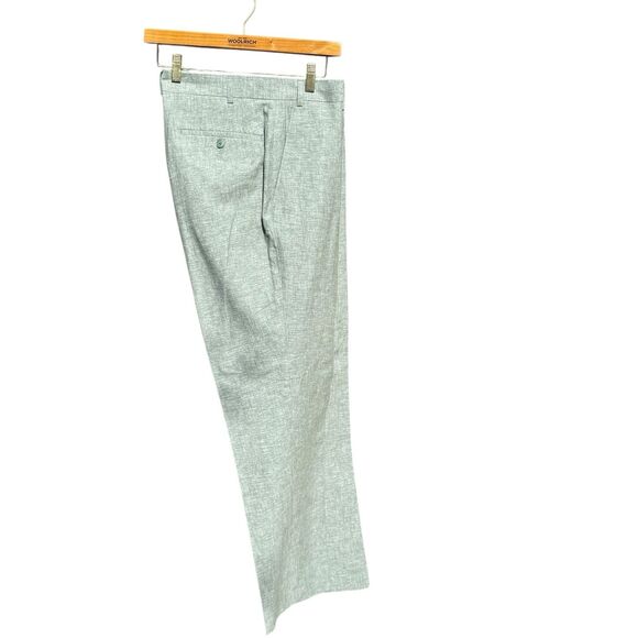 Bar III Men's Green Slim-Fit Linen Tapered Dress Suit Pants Size 38W 32L NWT - Picture 6 of 8